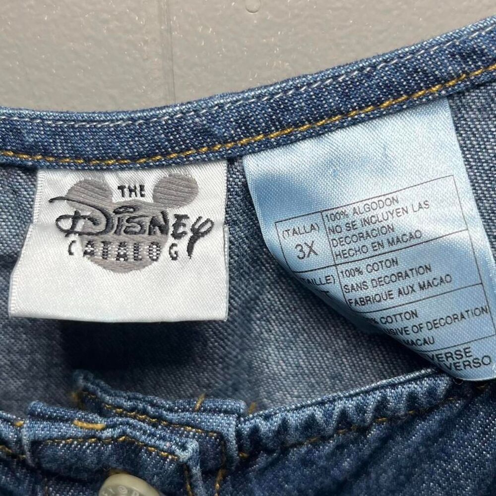 Vtg Winnie the Pooh Disney Catalog Denim Dress Women Size 3XL - Picture 3 of 7